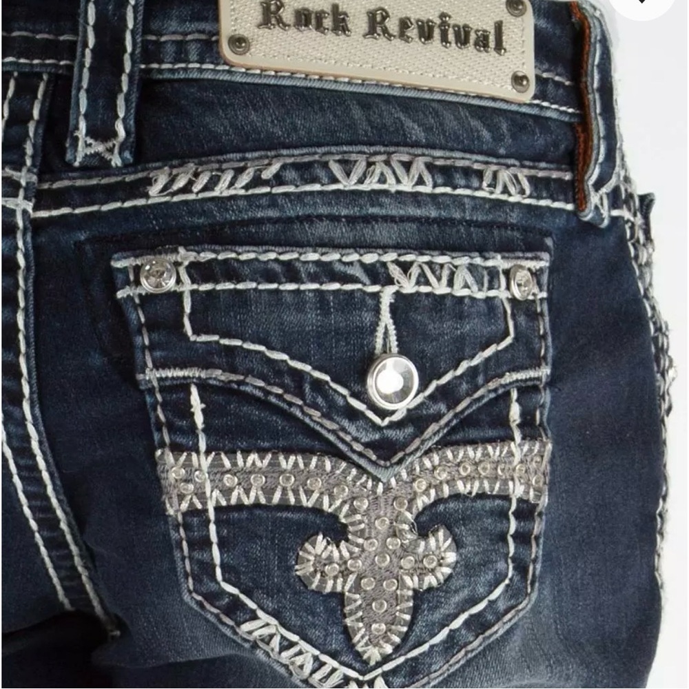 Rock Revival Shara Rhinestone Skinny Jeans